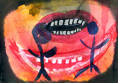 Communication - Mixed Media On Paper